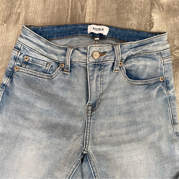 Pistola Arielle Skinny Scissor Cut Hem Jeans - Picture 4 of 11